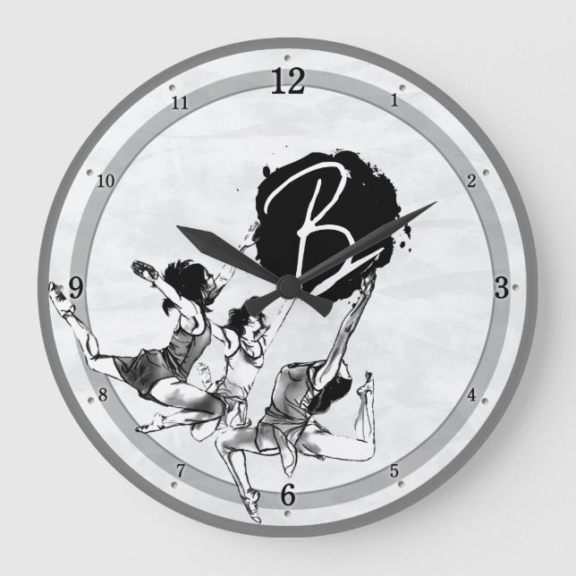Ballerina Ballet dancing clocks (Front)