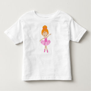 Ballerina, Ballet Girl, Ballet Dancer, Orange Hair Toddler T-Shirt