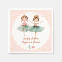 Ballerina Ballet Pink Double Kids Birthday