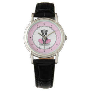 Ballerina Ballet Princess Boston Terrier (black) Watch