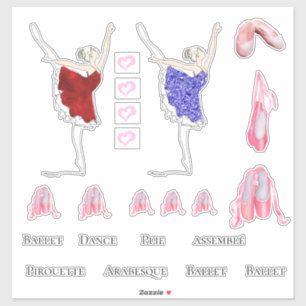 Ballerina ballet slippers DIY sayings heart