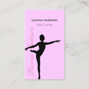 Ballerina Ballet Teacher Dance Studio Business Card