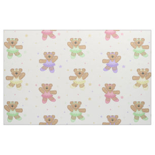 Ballerina Ballet Teddy Bears Fabric