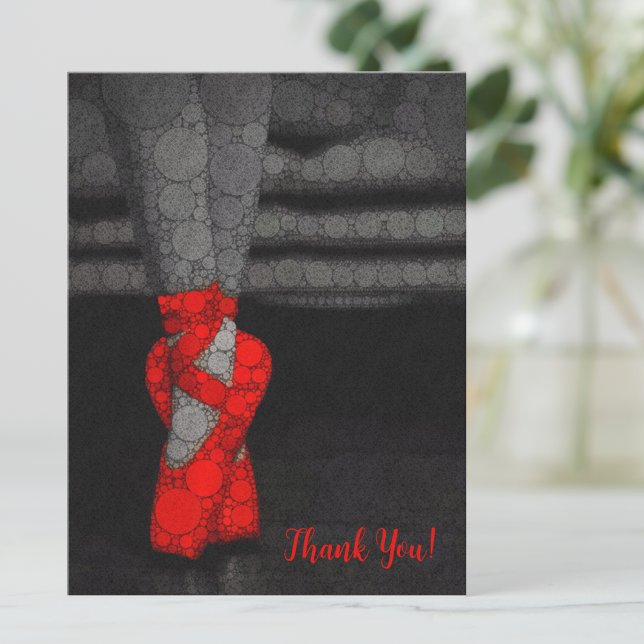 Ballerina Ballet Thank You Postcard (Creator Uploaded)