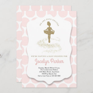 Ballerina / Ballet Themed Baby Shower for Girls Invitation
