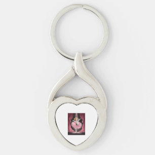 Ballerina Beagle � Funny Dog Dance Key Ring