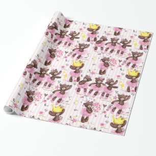 Ballerina Bears Gift Wrap