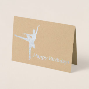 Ballerina Birthday Card