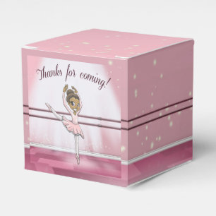 "Ballerina Birthday Favour Box Classic 2x2"
