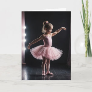 Ballerina Birthday For Granddaughter Card