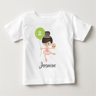 Ballerina Birthday Infant Long Sleeve Tee African