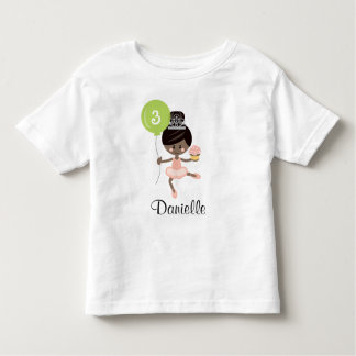 Ballerina Birthday Infant Toddler Shirt African Am