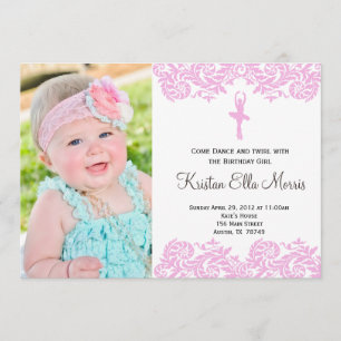 Ballerina Birthday Invitation