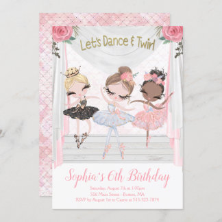 Ballerina Birthday Invitation