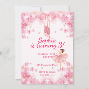 Ballerina Birthday Invitation