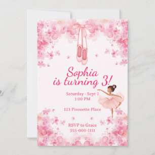 Ballerina Birthday Invitation