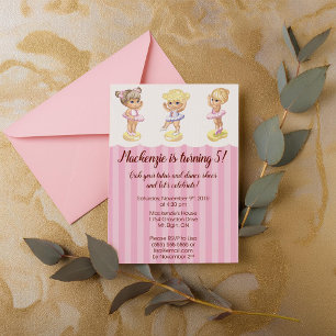 Ballerina Birthday Invitation