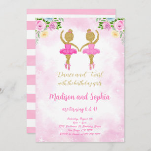 Ballerina Birthday Invitation