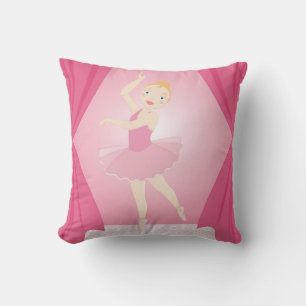 Ballerina birthday party cushion
