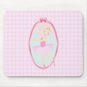 Ballerina birthday party mouse pad