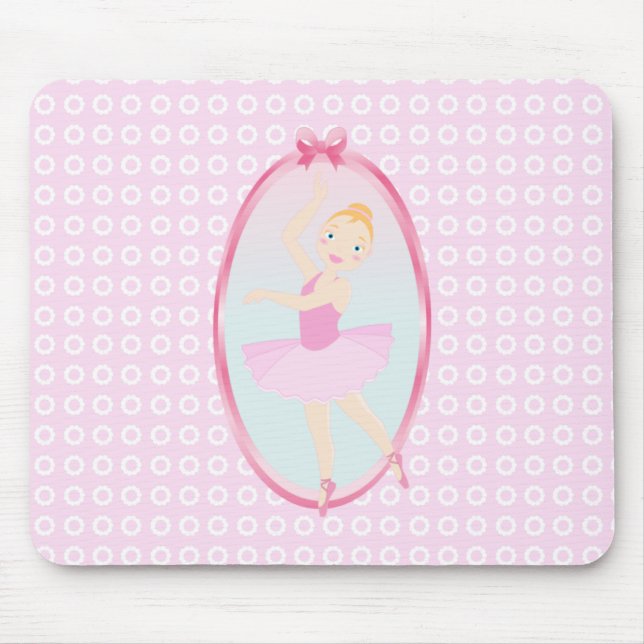 Ballerina birthday party mouse pad (Front)