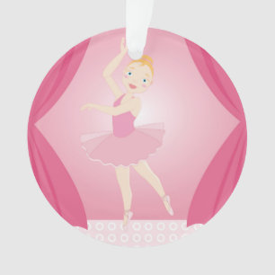 Ballerina birthday party ornament