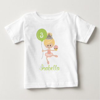 Ballerina Birthday Toddler T-shirt Blonde