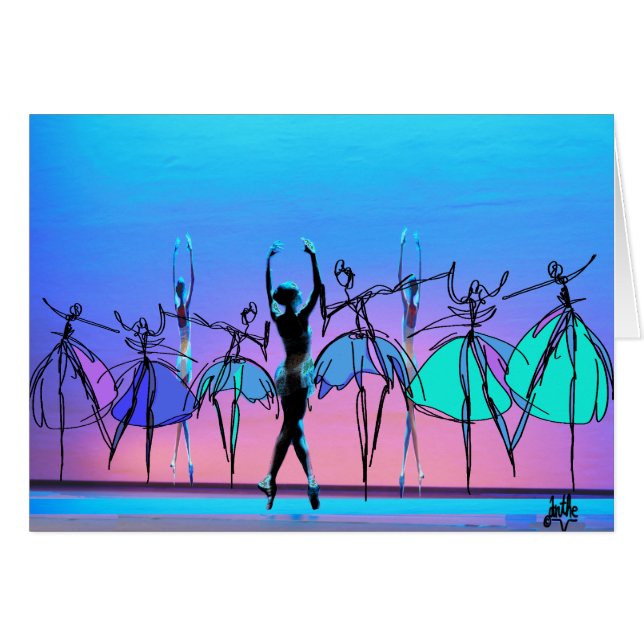 Ballerina blank card (Front Horizontal)