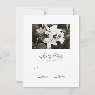 Ballerina Blossoms Vintage RSVP Card