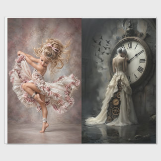 Ballerina & Bride Duos - AG - Gift Decoupage Wrapping Paper