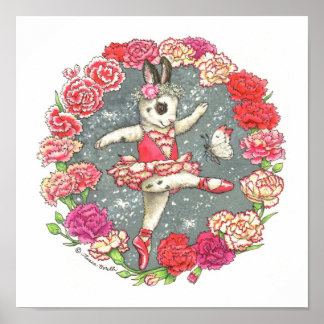 Ballerina Bunny Print Carnation