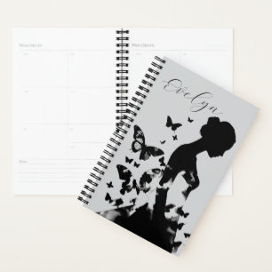 Ballerina & Butterflies Inspirational Quote Name Planner