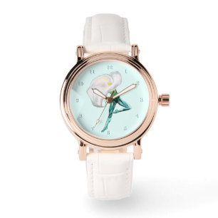 Ballerina Calla Lily Ballet Dancer Watch Gift