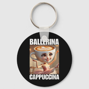 Ballerina Cappuccina - Italian Brainrot Meme Key Ring