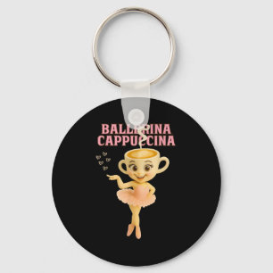 Ballerina Cappuccina Italian Brainrot Meme Kids Gi Key Ring