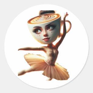 Ballerina Cappuccina (Italian Brainrot) Sticker