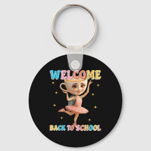 Ballerina Cappuccina Italian Brainrot Welcome Back Key Ring