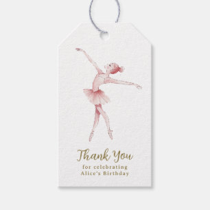 Ballerina Centre Stage Birthday Party Gift Tags