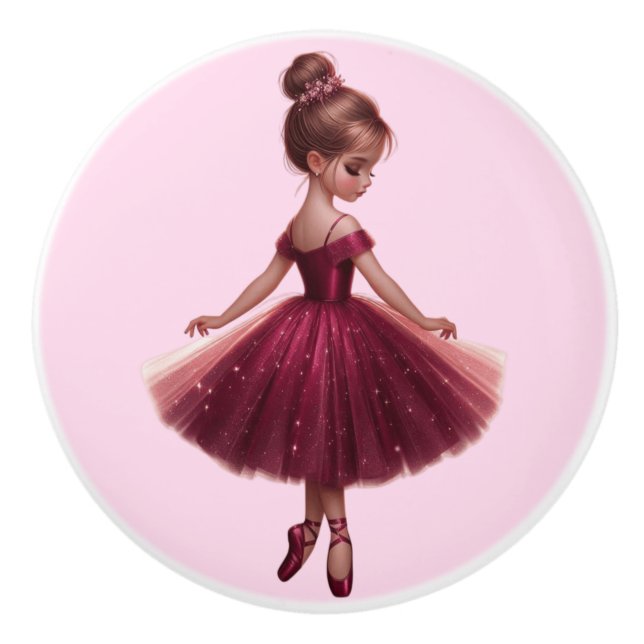 Ballerina Ceramic Knob (Front)