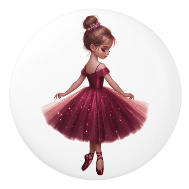 Ballerina Ceramic Knob (Front)