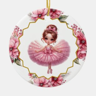 Ballerina Ceramic Ornament