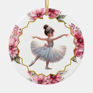 Ballerina Ceramic Ornament