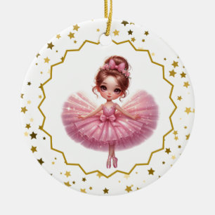 Ballerina Ceramic Ornament