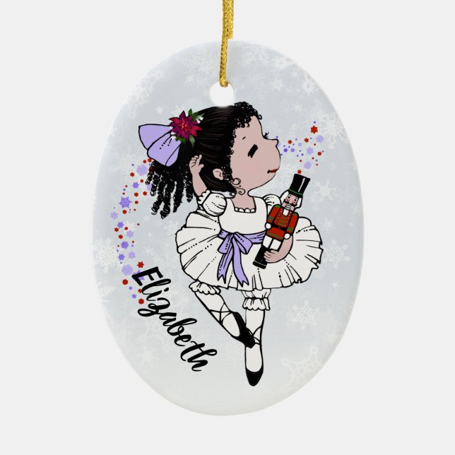 Ballerina Christmas Ornament (Front)