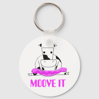 Ballerina Cow Key Ring