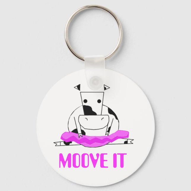 Ballerina Cow Key Ring (Front)