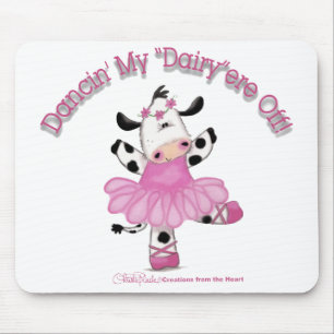 Ballerina Cow Mouse Pad