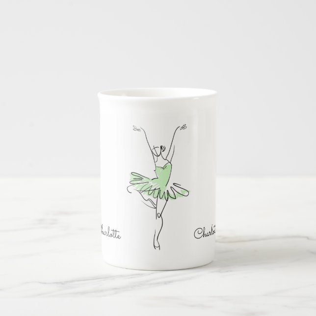Ballerina custom name coffee mug (Front)