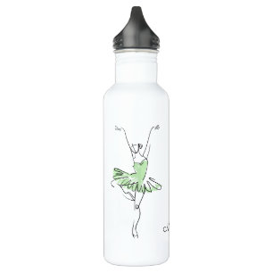 Ballerina custom name water bottles