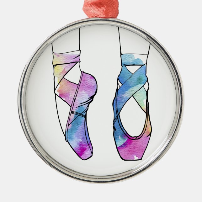 Ballerina Cute Ballet Metal Tree Decoration (Front)